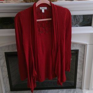 Front cascading cardigan